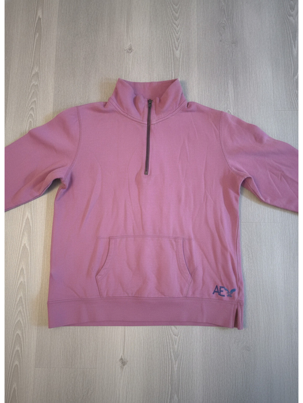 American Eagle Outfitters Pink Half-Zip Pullover Sweatshirt XL